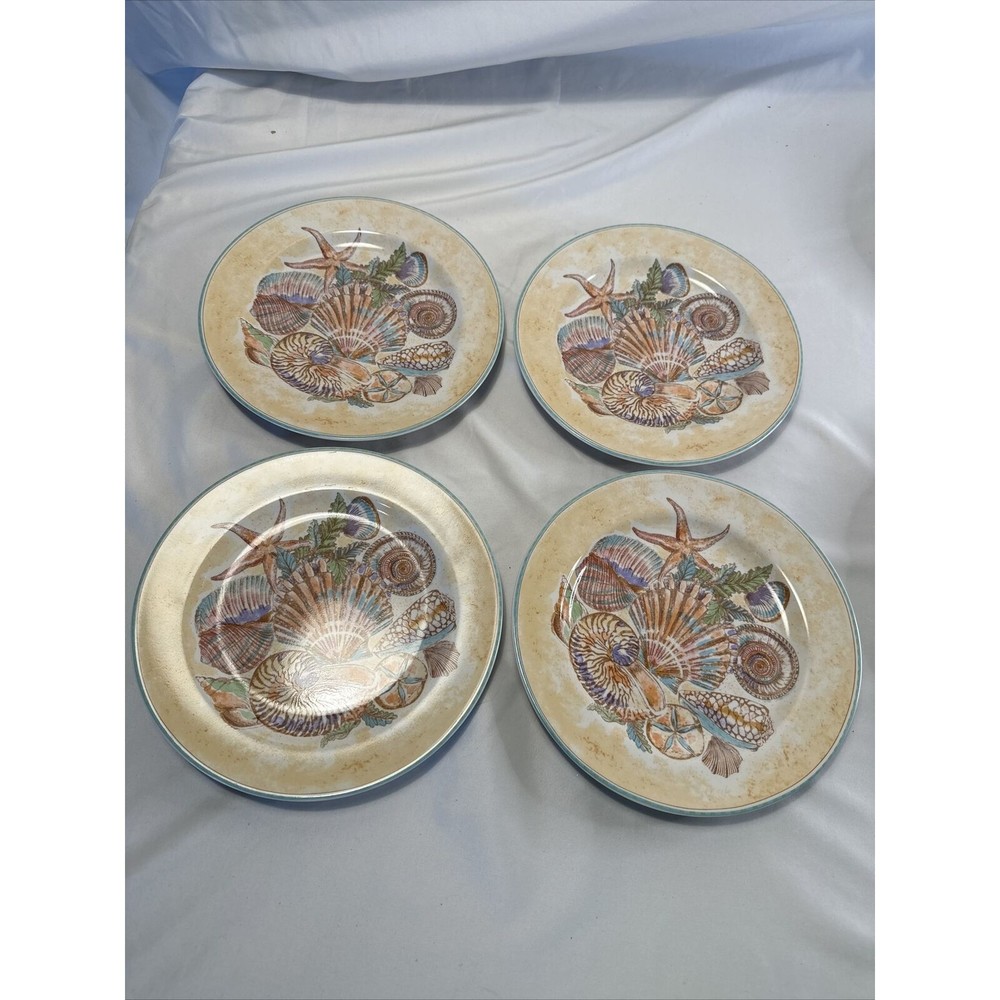Omnibus By Fitz And Floyd "Caribbean" Habitat Americana Salad Plates 8” …